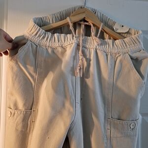 We The Free Beige Wide Leg Pants